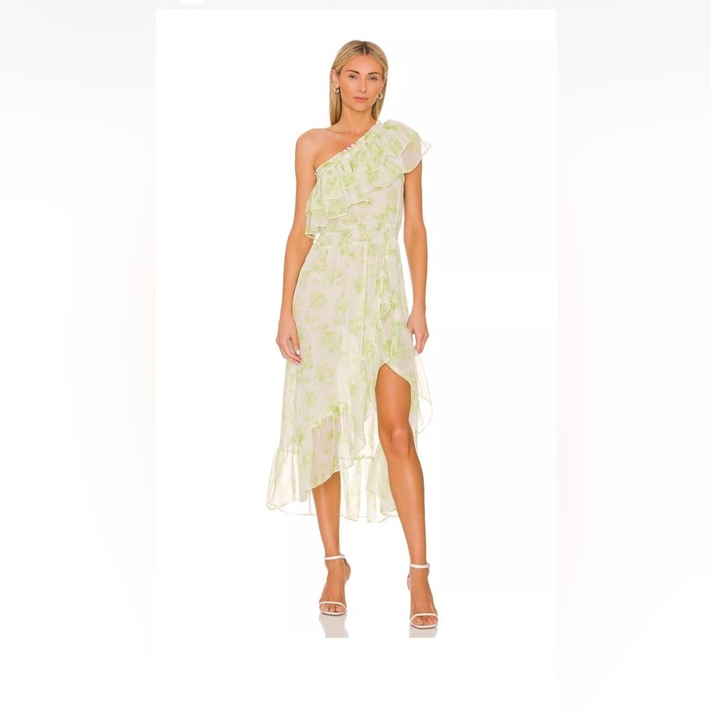 Misa Los Angeles Rumi Dress in Honeydew Blossom Size XS NWT